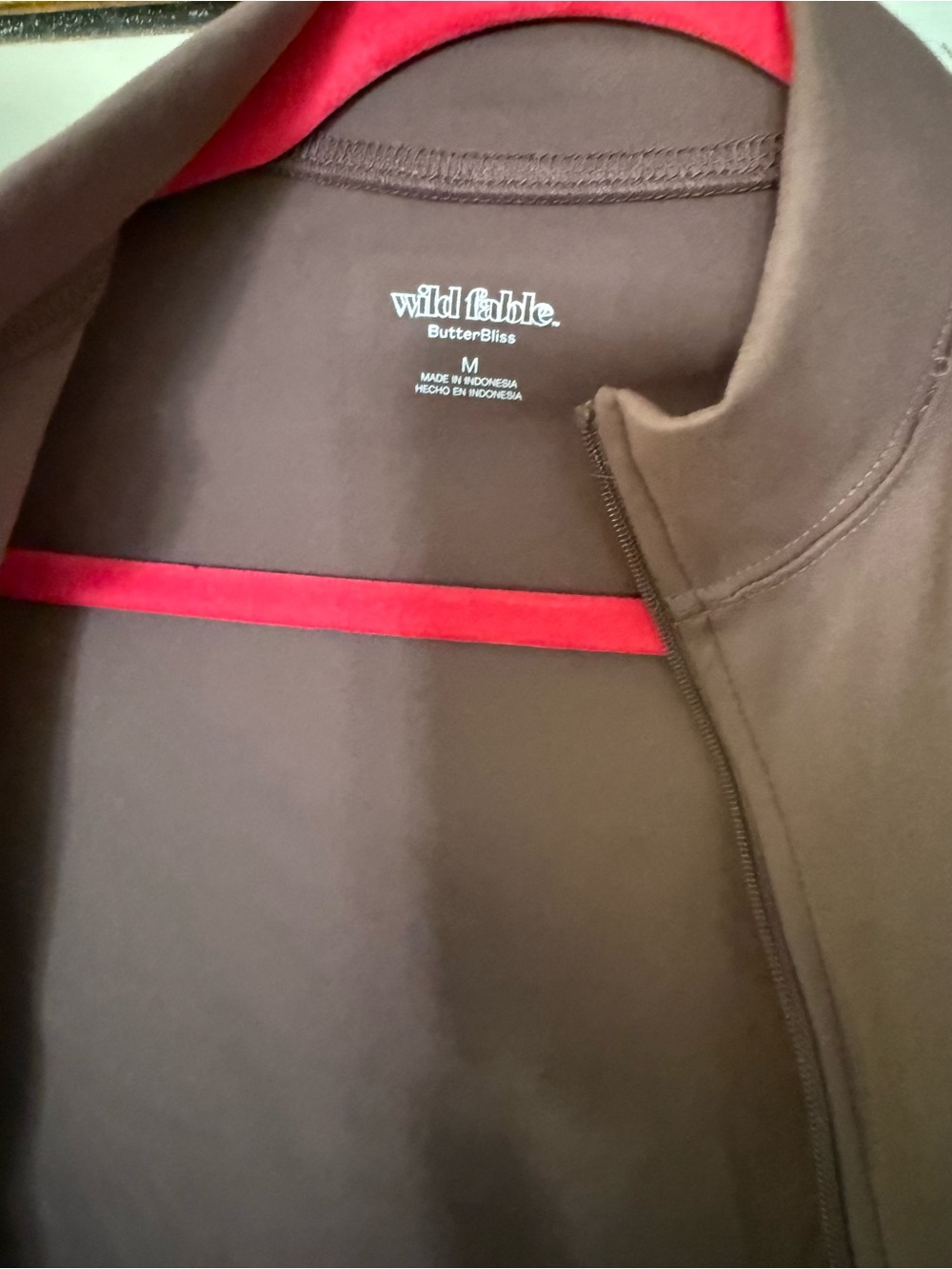 wild fable Brown Open-Front Zip Jacket - Picture 2 of 3